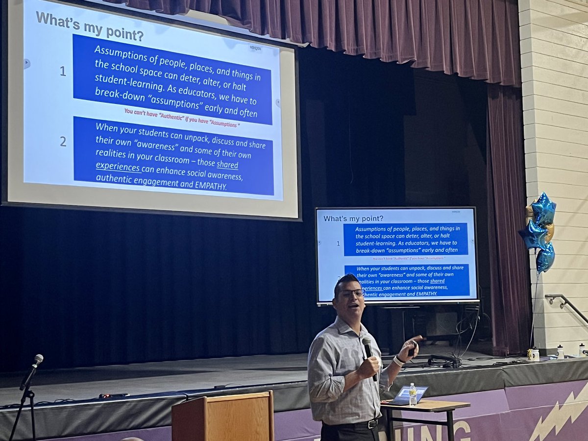 aliciaduell's tweet photo. Day 2 of the @ccsd21 #21EngagedLearning conference is kicking off with @IgnacioLopezIV keynote on “Deepening Authentic Student Engagement for All Students”! #21Learns https://t.co/E06jLlRIdC