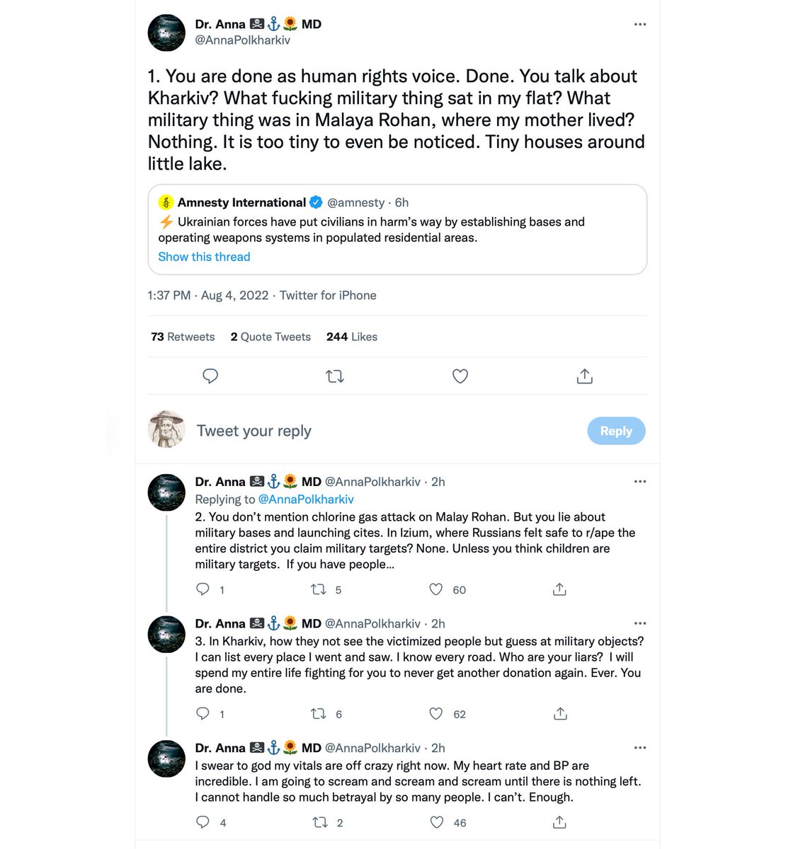 There were no Ukrainian troops establishing bases or operating weapons systems in residential areas...