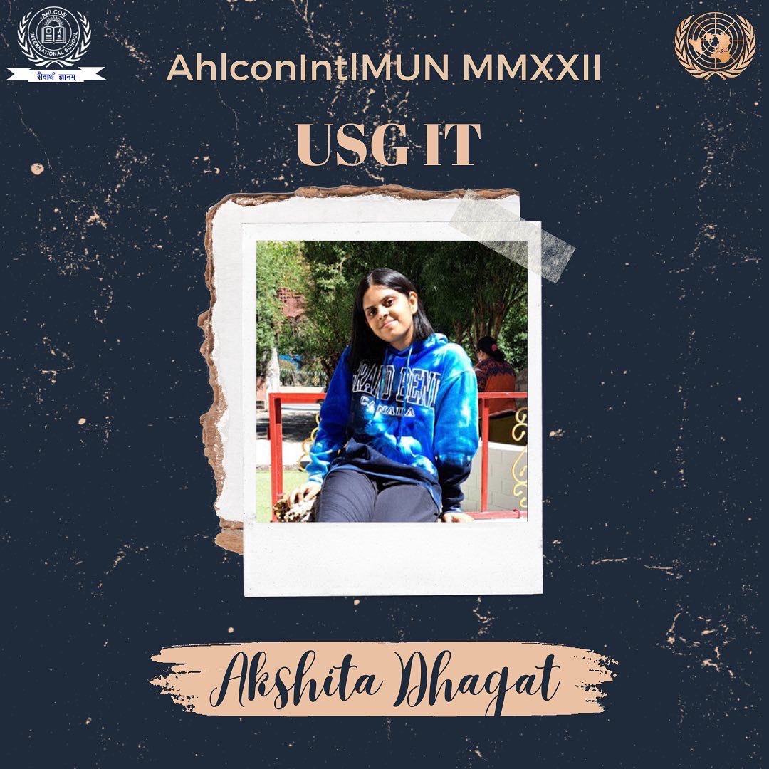 SECRETARIAT REVEAL FOR AHLCON INTL MUN MMXXII❗️

•USG IT- Harshal Ahuja 
•USG IT- Krishvardhan Maini 
•USG IT- Akshita Dhagat 
-
-
-
<a href="/sdg4all/">AhlconIntl4SDGs</a> <a href="/ashokkp/">Ashok Pandey</a> <a href="/y_sanjay/">Sanjay Yadav</a> <a href="/pntduggal/">PUNEET DUGGAL</a> <a href="/kandhari_ekta/">Ekta  Kandhari</a> <a href="/RashmiJ99932149/">Rashmi Joshi</a> <a href="/anannya_mukola/">Anannya Mukola</a> 

#ahlconintlmun #ahlconintl