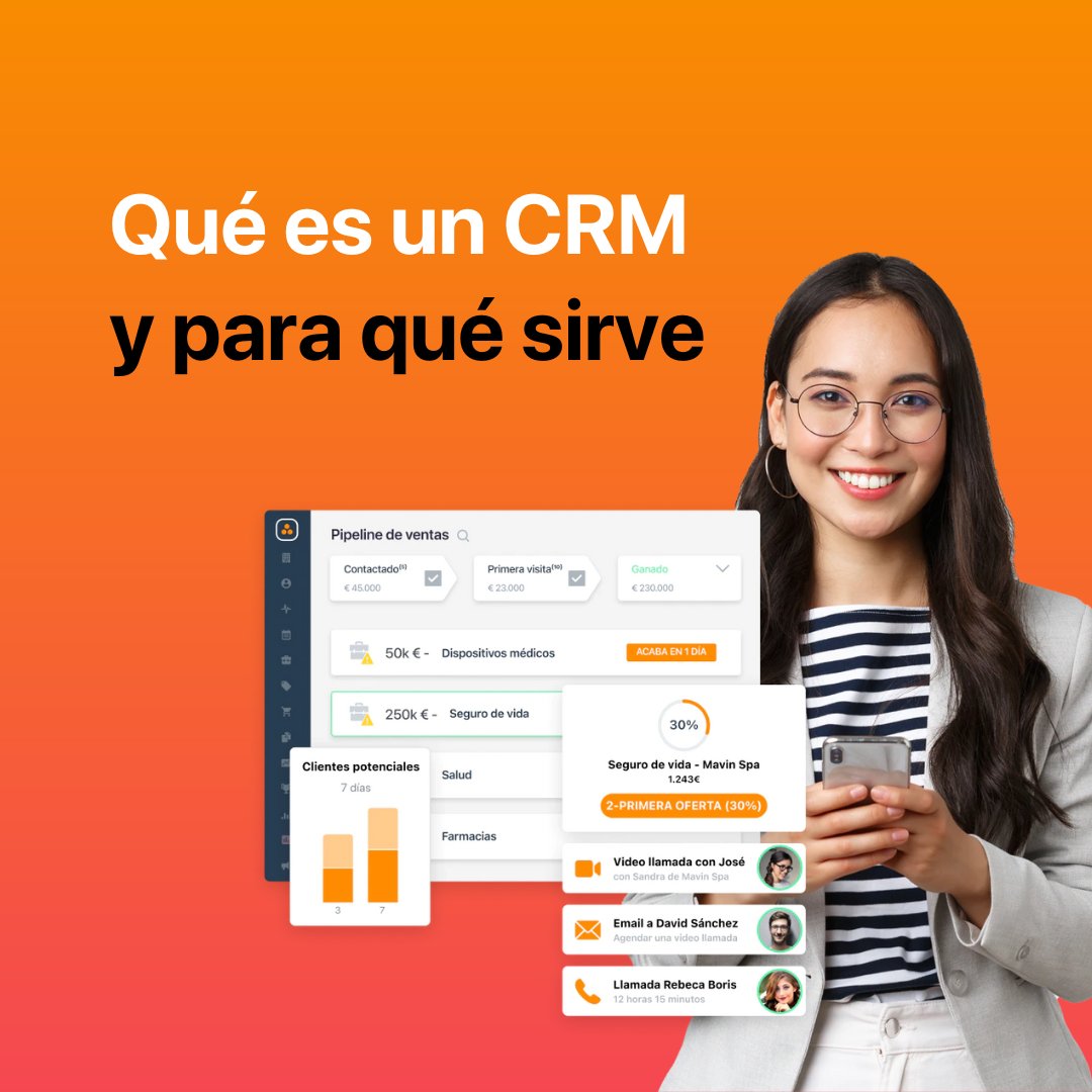 ¿Qué es un CRM y por qué debes usar e invertir en uno? 🤔 Te damos todos los detalles en nuestro artículo: bit.ly/3Q1JH3s #forcemanager #crm #ventas #infografía