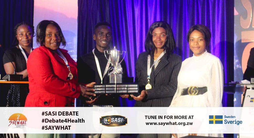 🇸🇪Amb <a href="/PehrsonA/">Åsa Pehrson</a> officially opened this year’s SASI debate. Well done to <a href="/SAYWHATOrg/">SAYWHAT</a> for another exciting edition. Nurturing ideas for a healthier society through debate.Congrats, Amhlope, Makorokoto to the 2022 winners <a href="/MidlandsState/">Midlands State University</a>