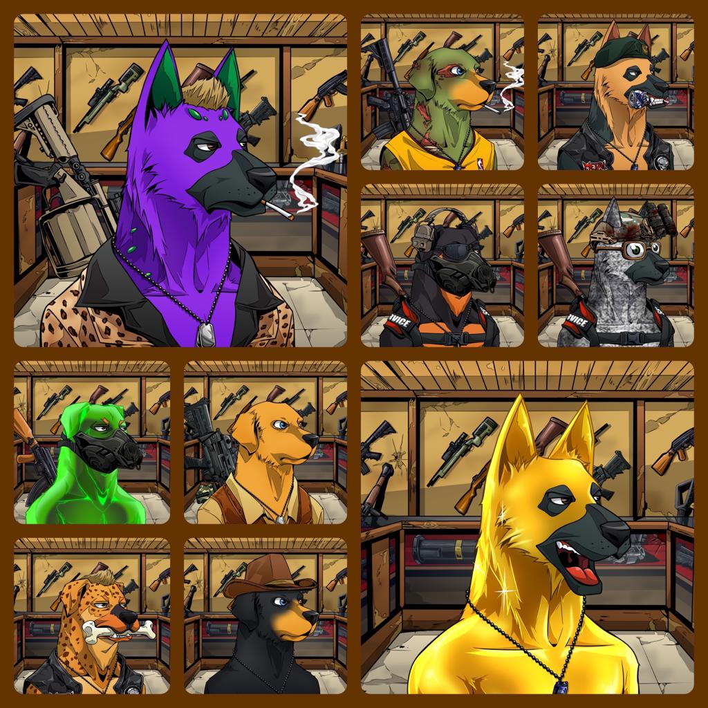 VVarDogsNFT's tweet photo. The VVAR DOGS held our first post mint trait bounty and our community completed the mission in under 8 hours!

Congrats to The Arms Dealers! Full collection is here: https://t.co/Cn5wYWlxHA

Over 370K $VET sales in 5 days!

Who wants to 👀 The Weapons Shop in the ComicBook?? https://t.co/PLUe3vaslm