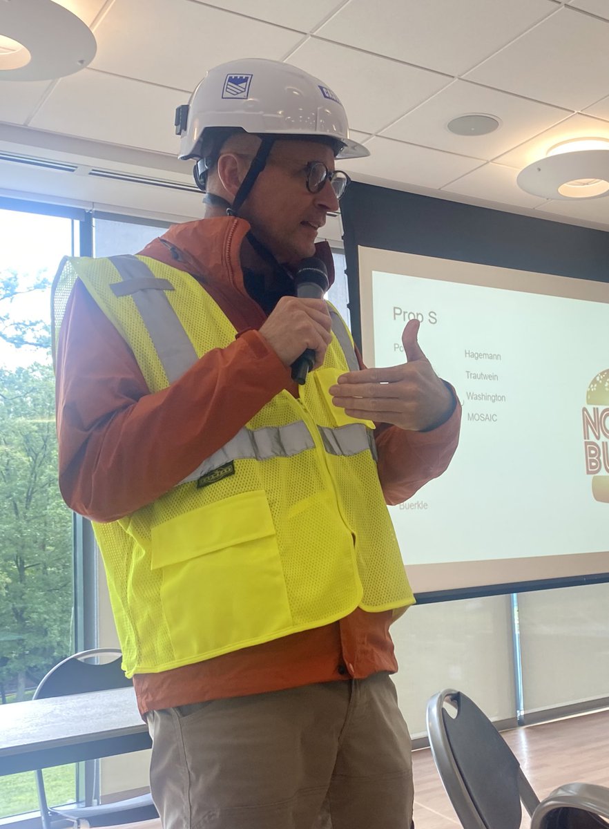 MehlvilleSD's tweet photo. Dr. Gaines is providing district leaders with a construction update, including challenges related to back-ordered items. #msdr9 #SummerOfPropS https://t.co/KSvzFUl4ia