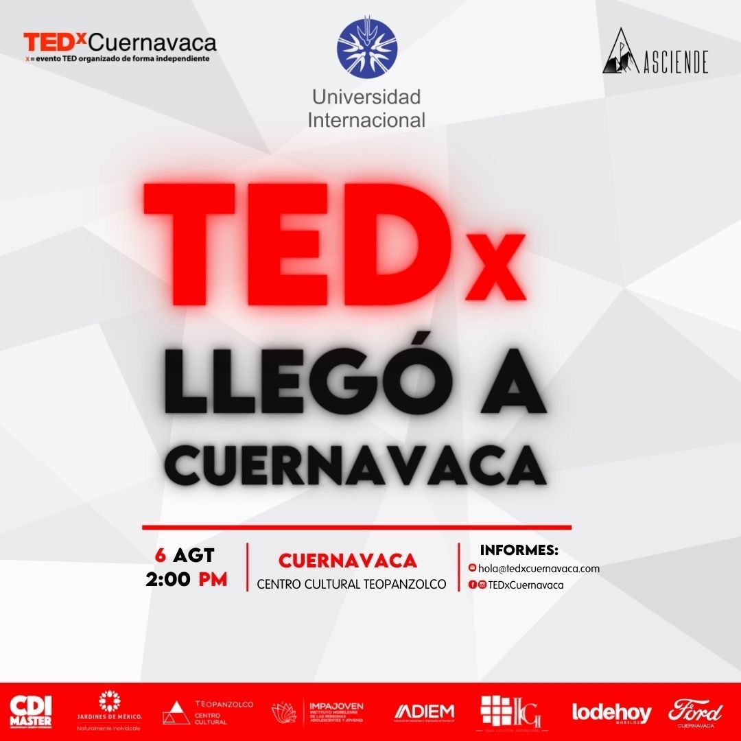 Uninter_Cuerna's tweet image. ¡Vive la experiencia TEDx!
Todo gran cambio comienza con una gran idea.
Conoce más sobre los Talkers en esta edición siguiéndonos en @tedxcuernavaca. 
Conócelos: tedxcuernavaca.com
🎟Usa el código UNINTER35 para un descuento especial.
¡Te esperamos! #Uninterteconecta
