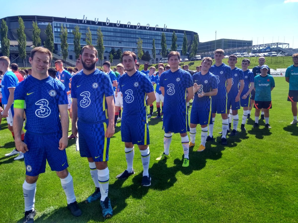 Our Chelsea Pan Disability team are ready for their first game of the Special European Cup in St Gallen to begin their four-day tournament! ⚽️

Good luck, team! 🤝