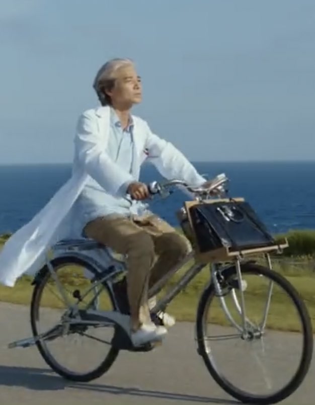 コトー先生が自転車