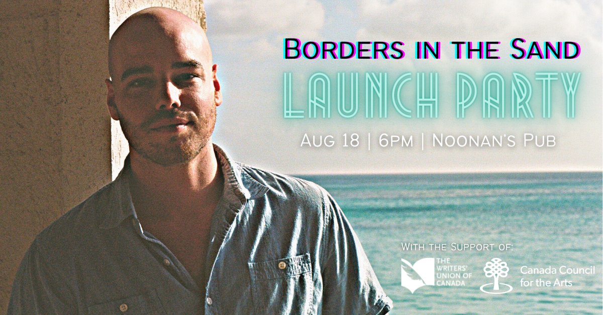 ajdcalderone's tweet photo. REMINDER! Thurs, Aug 18th @noonanspub in Toronto come help me celebrate the release of my novel Borders in the Sand.

Pals @badass_sab Jeremiah &amp; Casey Pick are offering their talents. Don't miss it!

More info:
https://t.co/DkqoajPtL2

@AOS_Publishing #booklaunch #canlit https://t.co/IVO5hVZf0l