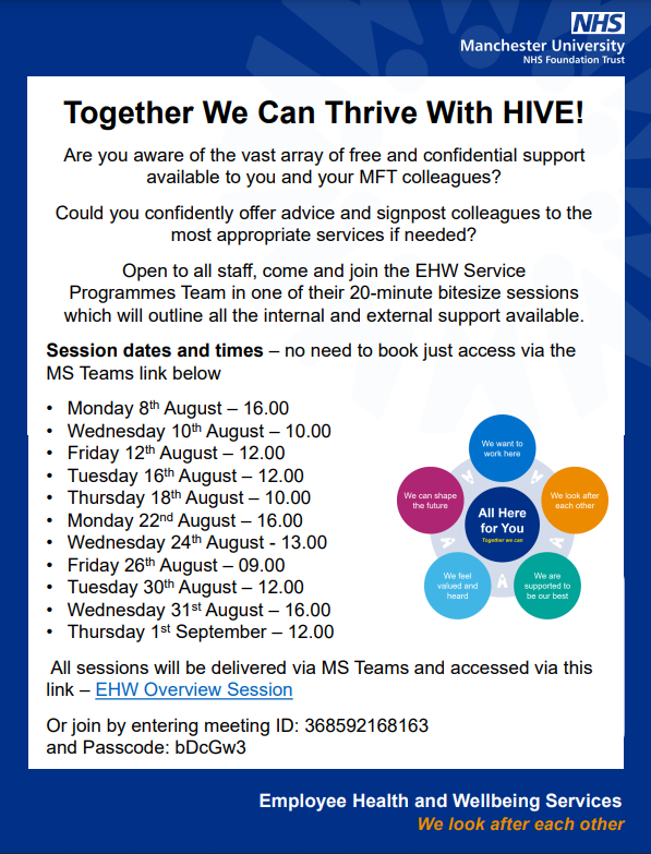 MFT Employee Health and Wellbeing Service tweet media