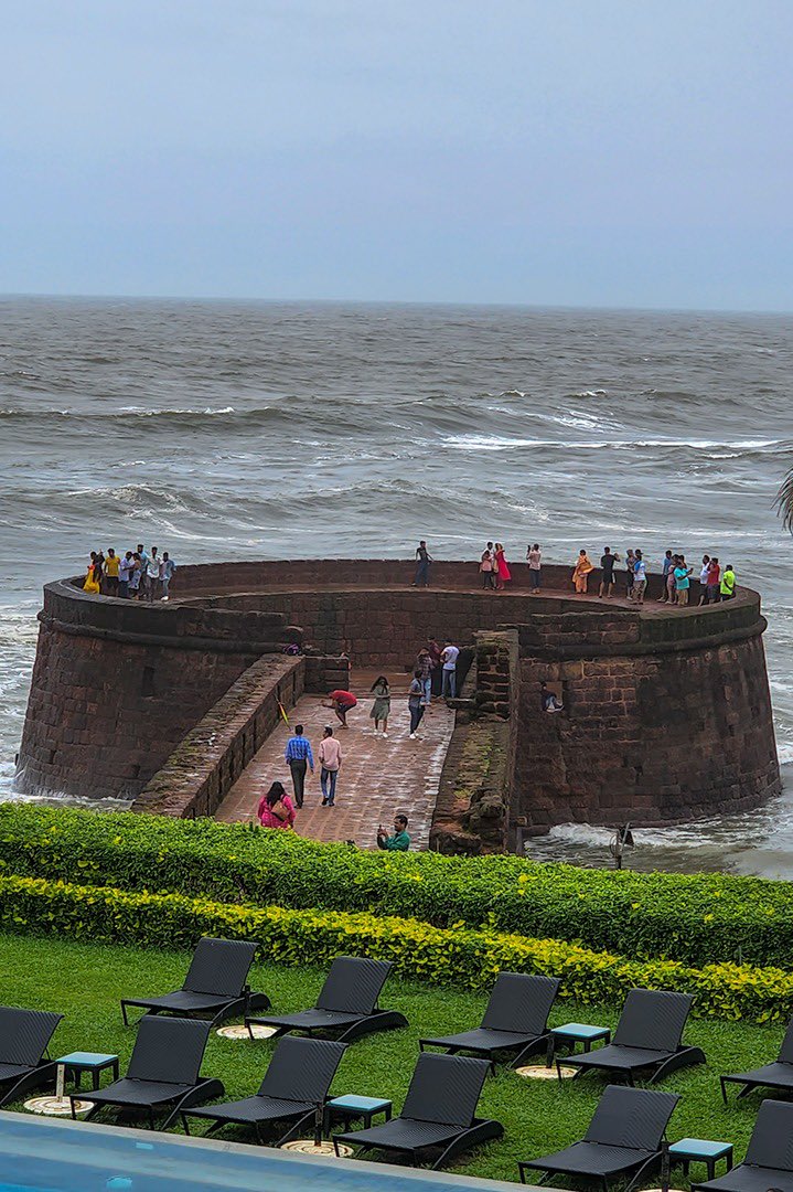 Enjoy panoramic views of the sea and sky from a perfect vantage point. <a href="/tajfortaguada/">Taj Fort Aguada</a>

Picture Credits: <a href="/shotsbynavin/">Navin Agarwal 🇮🇳</a> 

#TajHotels #TajFortAguada #Beach #Views #Ocean #Goa