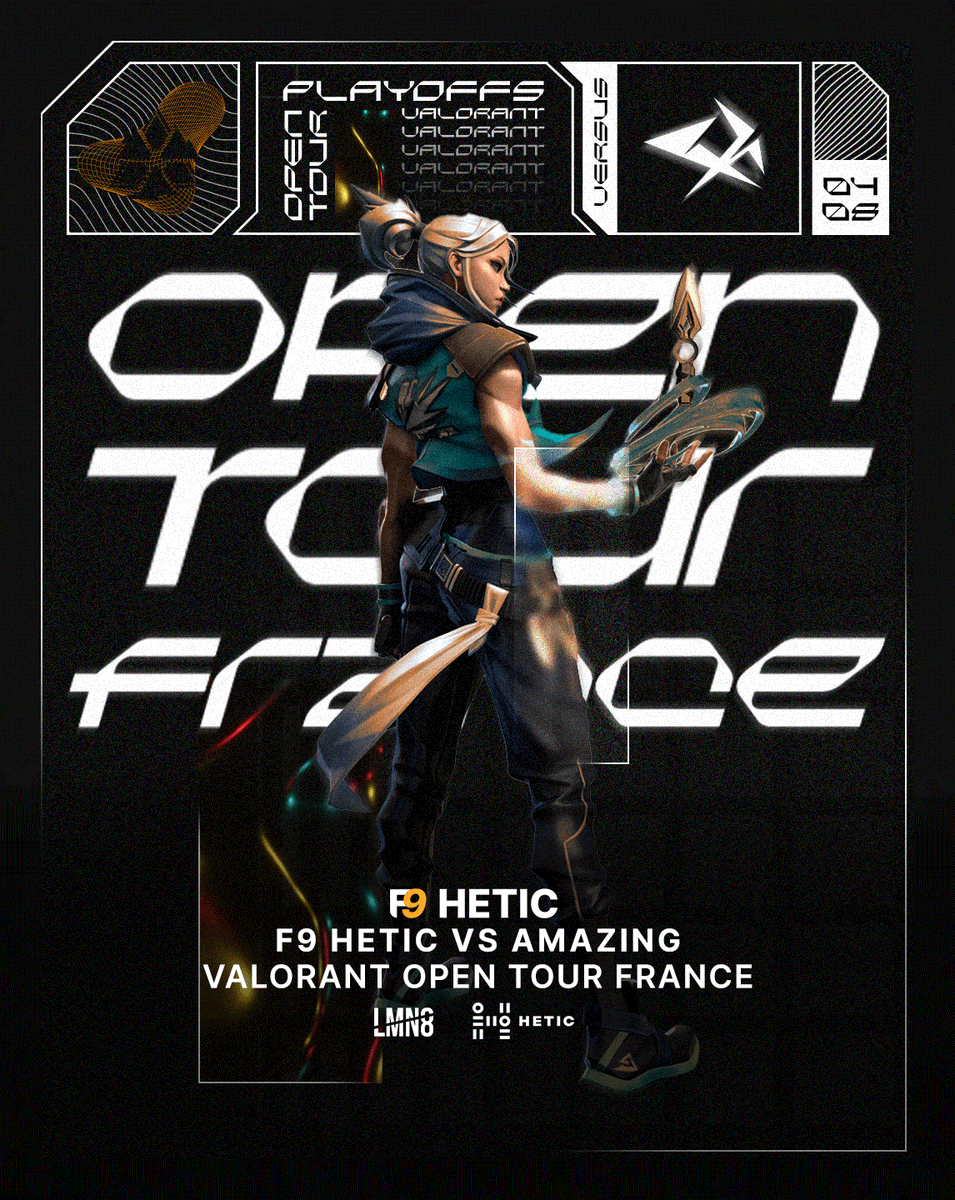 MATCHDAY ⚔️

Début des Playoffs de l'Open Tour France sur Valorant, un seul objectif F9WIN ! 🏆

@F9HETIC VS <a href="/WeAreAmazing/">Amazing 🟥</a> à 19h00

🏴󠁧󠁢󠁷󠁬󠁳󠁿@itsgraphix10
🇷🇺<a href="/worldeditcsgo/">Georgii Yaskin</a>
🇫🇷<a href="/nAhA2K/">nAhA</a>
🇫🇷<a href="/Trayardx/">Trayard</a>
🇫🇷<a href="/Swarred/">Swarred</a>
🧠<a href="/TheGolRan/">GolRan</a>

#WeAreF9🧡🖤
