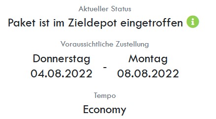 ANonymu96180382's tweet photo. @Quickpac1 
Soll ich nun vom 4. bis zum 8. August zuhause warten?
So eine Meldung nützt mir nichts. Lieber sähe ich einen "geplanten Zustellungstermin".
#Quickpac https://t.co/JjCvAeuyTx