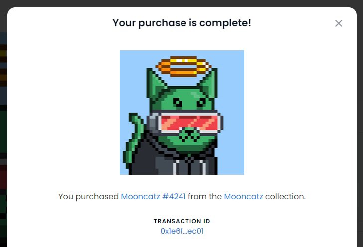 crypto_marinus's tweet image. Trailer day! @MooncatzNFT @JamesCiesluk Very excited! 

And… yes. Since today proud owner of this #mooncatz #MooncatzNFT #NFTCommuntiy #gmeow