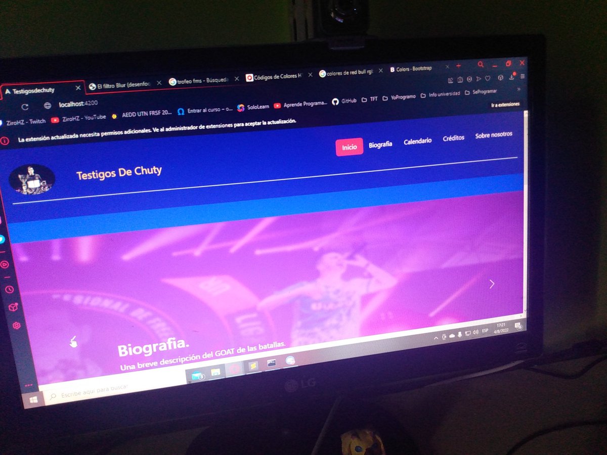 Joaquin2951's tweet image. Un pequeño proyecto para los que somos fans de @chutyvk 

Planeo poner enlaces , a sus batallas, información sobre sus títulos ganados, etc. #chuty #fms #FMS2022 #freestyle #programming