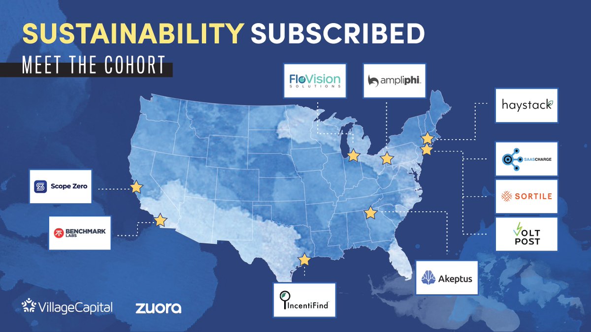 Congrats to the startups selected to join the Sustainability Subscribed accelerator program, in partnership with <a href="/villagecapital/">Village Capital</a>! 

Read about how they will create change 👉 :