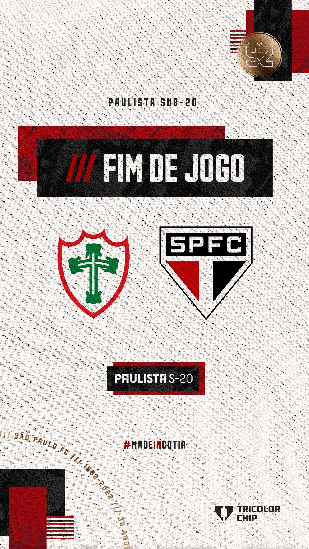 Sub-20: São Paulo perde para a Portuguesa pelo Campeonato Paulista