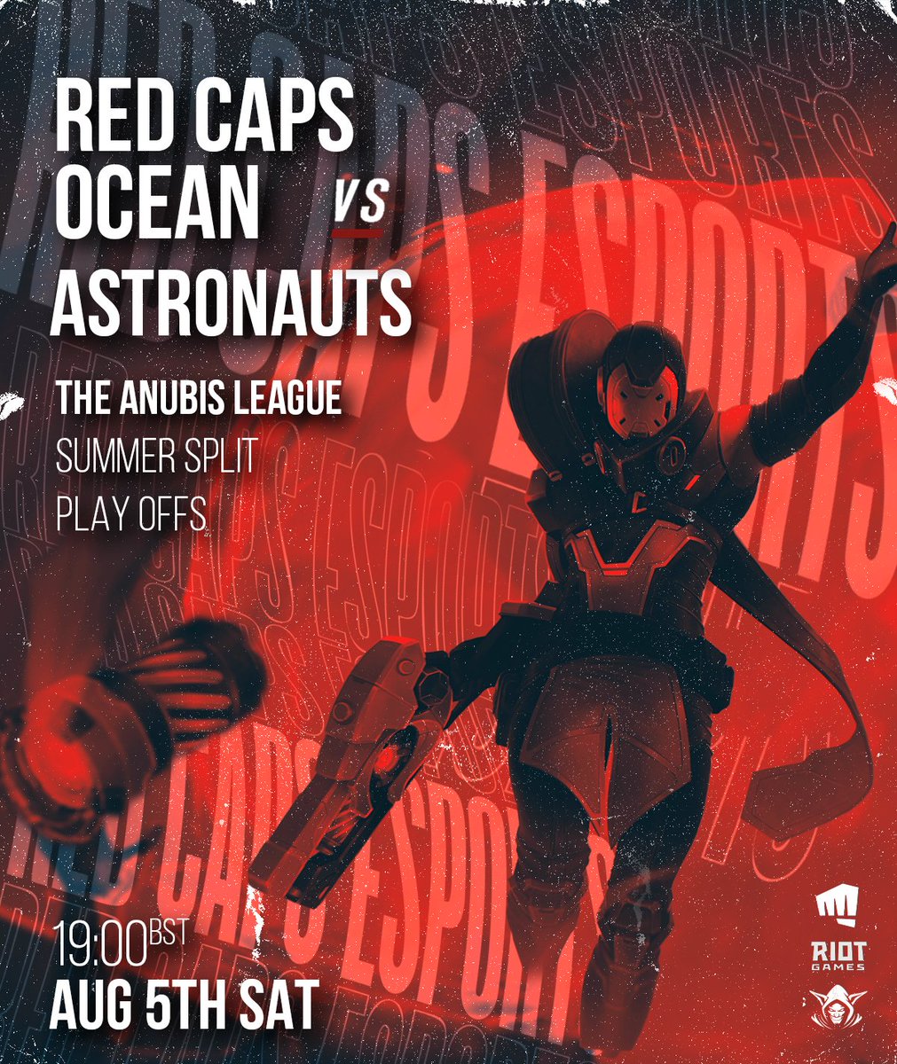 Redredcapesport's tweet photo. THIS IS NOT A DRILL!!! our amazing Ocean Team ( formally academy ) are in the @TheAnubisLeague Play offs!! come and support their game THIS SATURDAY at 7pm BST on our Twitch channel!! #twitch #LeagueOfLegends #eSports #LOL https://t.co/y8i9B35OEY