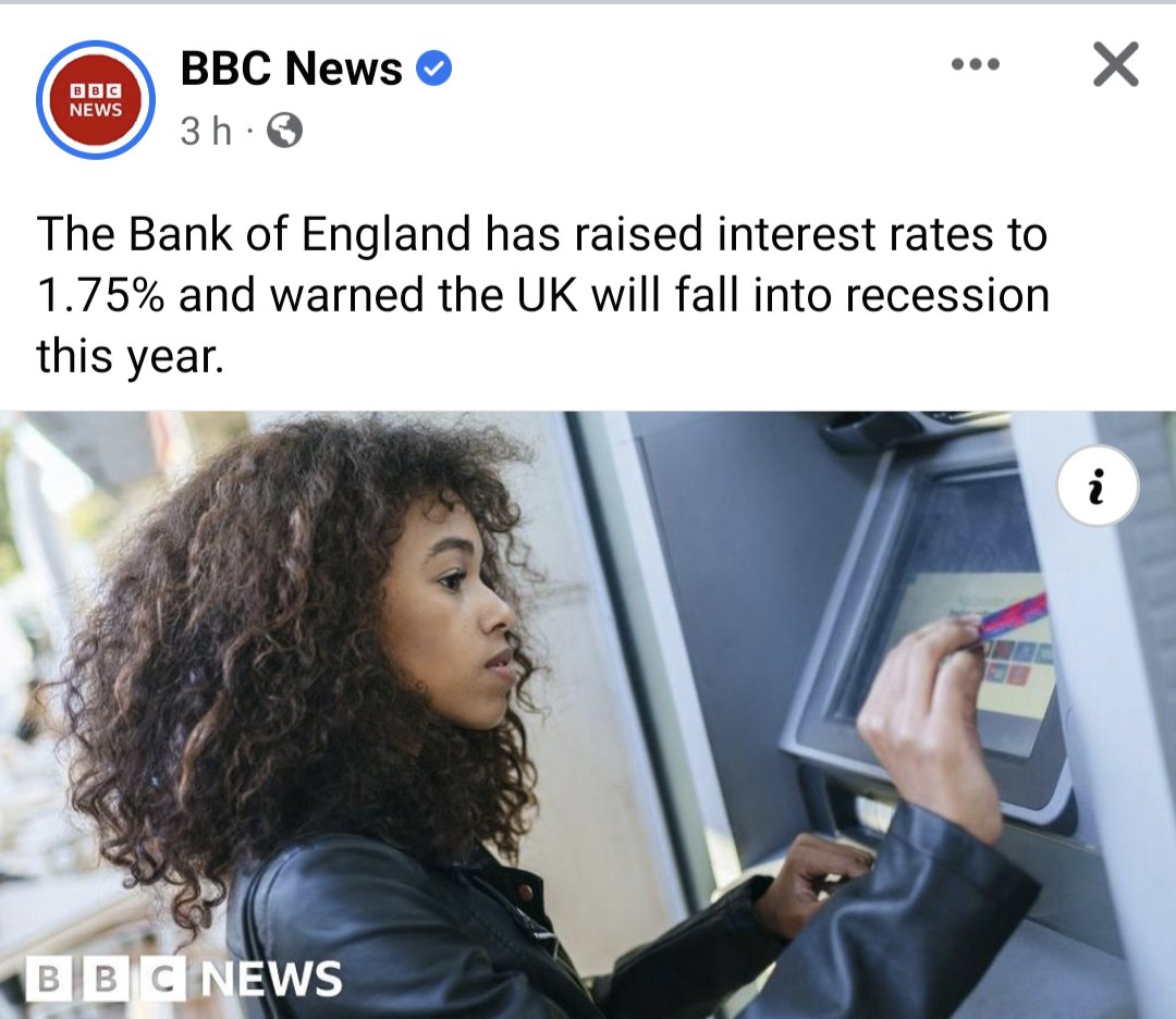 geo_w_h's tweet image. The @bankofengland raising #interestrates and warning of #recession2022 is the same as me standing on someone&apos;s neck and telling people that they may die