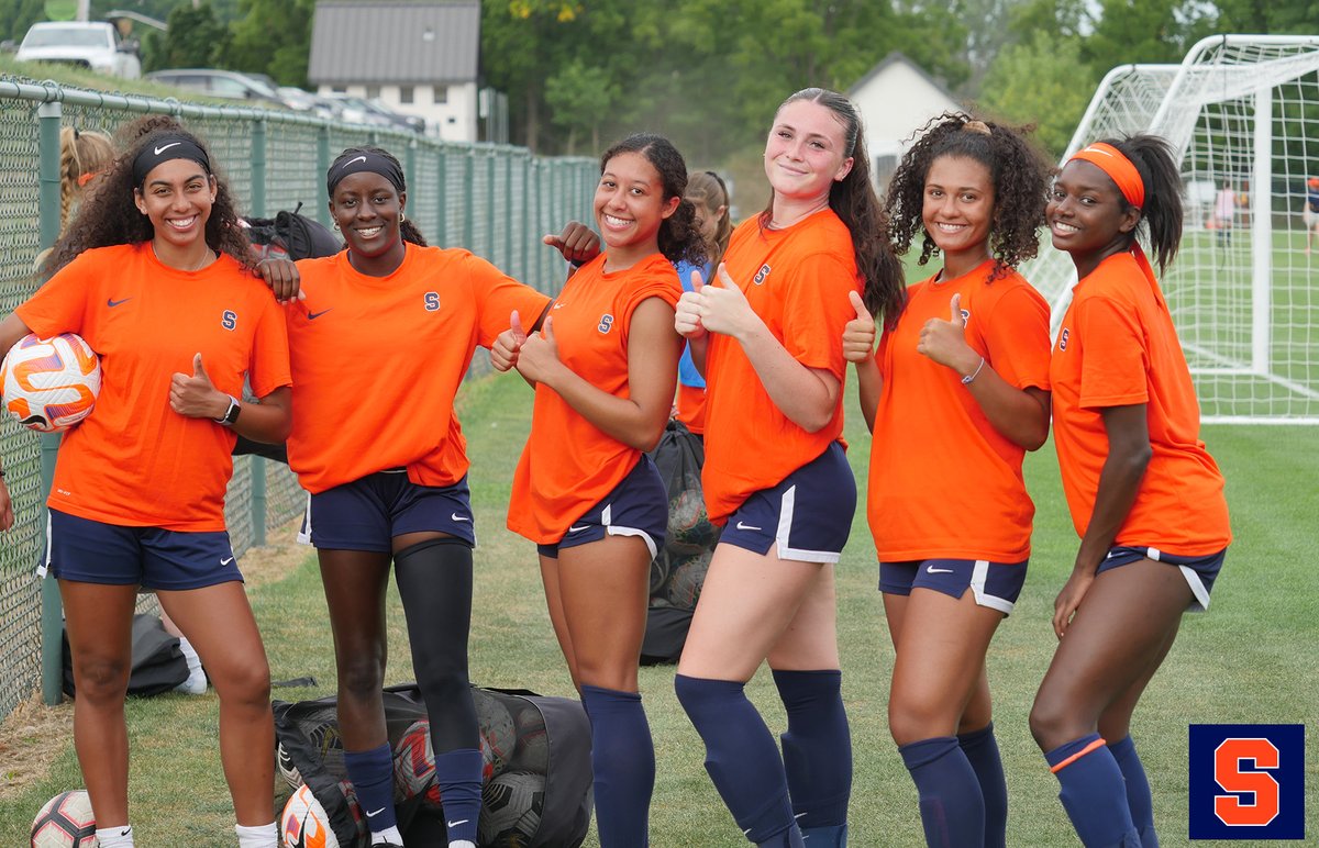 CuseWSOC's tweet photo. Another preseason practice in the books! ⚽️🍊 https://t.co/4Ww9aJYT9Y