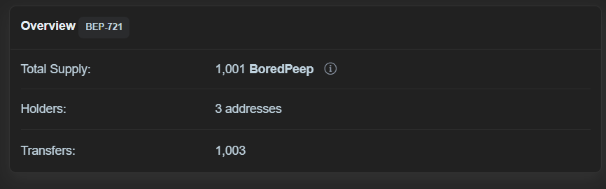 🔥 FIRST 1K BORED PEEP NFT 🔥

1k NFT will be minted and kept for airdrop and giveaways during the Minting Phase. <a href="/BoredPeepNFT/">BoredPeep NFT</a> 

Let's Get into it !!!

#BoredPeep #BSC #NFT