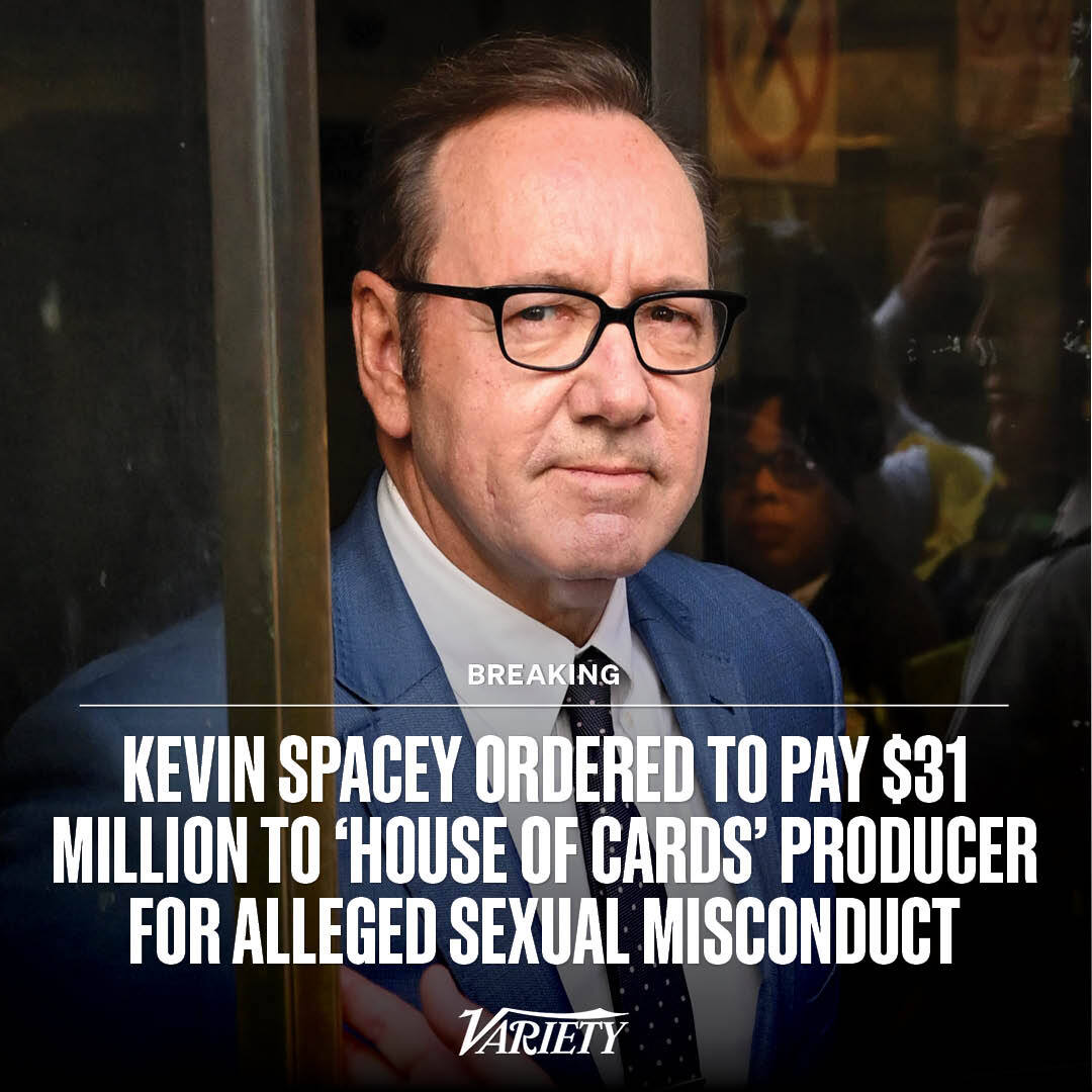  Kevin Spacey Ordered to Pay $31 Million to ‘House of Cards’ Producer for Alleged Sexual Misconduct