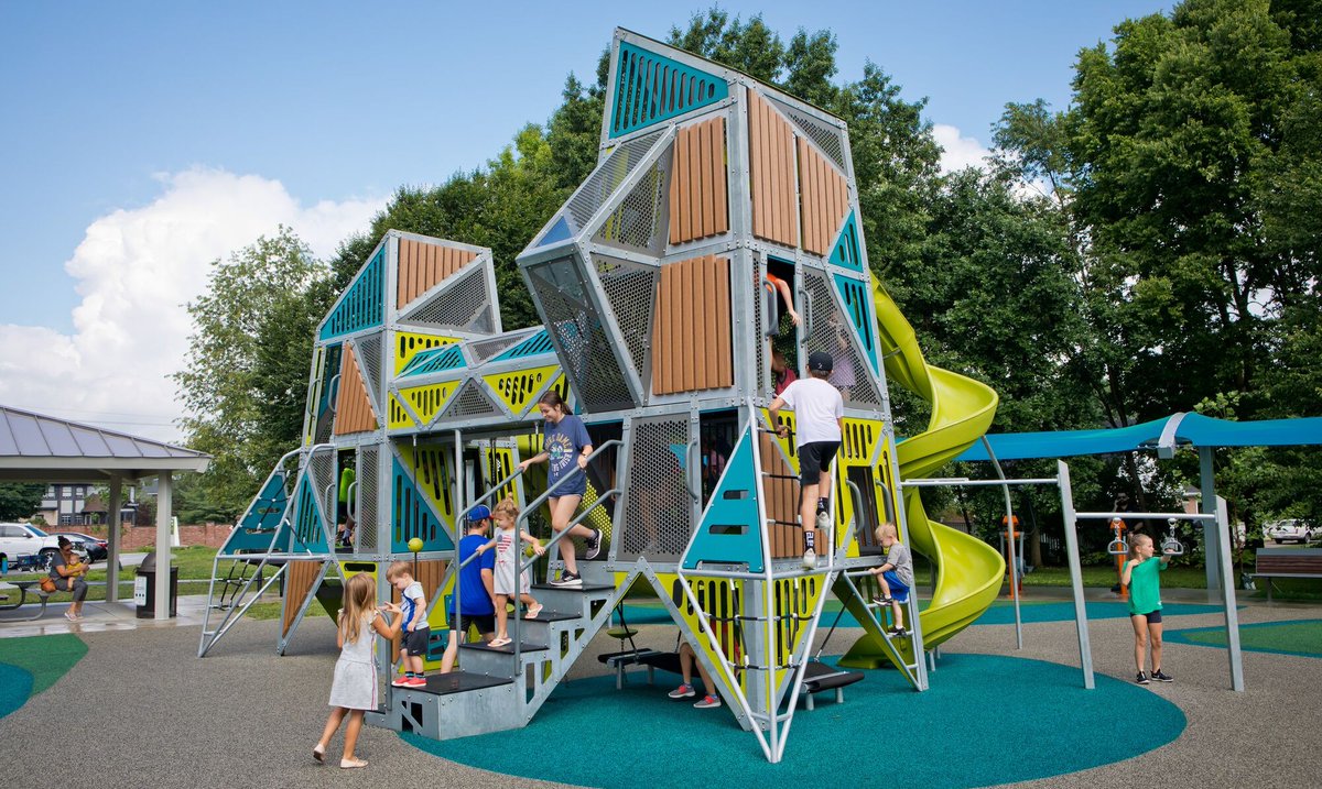 Landscape Structures on X: Playgrounds and outdoor play do more than  expend children's excess energy. Our playground products + environments,  designed with age-appropriate challenge in mind, entice children to stay  active while