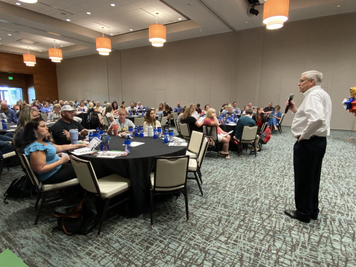LanierTech's tweet photo. Lanier Tech President, Tim McDonald, welcomed @Hall_Schools CTAE Instructors at the Ramsey Conference Center this morning. We wish all of our educational partners a great school year! #GetTechnical #career #technical #agriculture #Education https://t.co/SfDM4lsTje