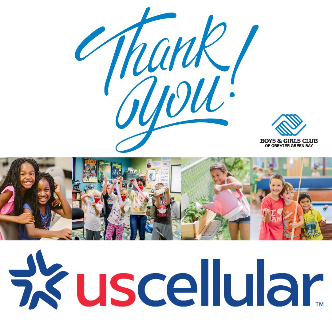 We are honored and so incredibly grateful to <a href="/UScellular/">UScellular</a> for investing in STEM education here at Club &amp; igniting opportunities for our youth to learn, grow and build great futures!

wearegreenbay.com/.../girls-boys…
