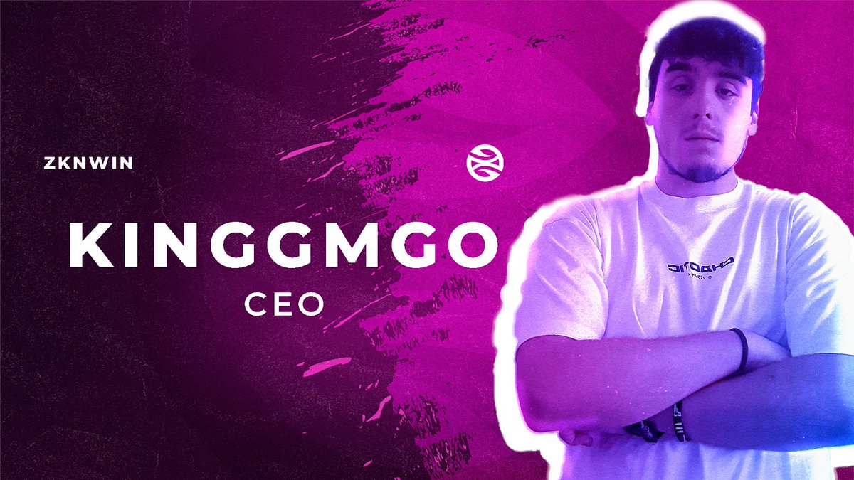 🟣PRESENTAMOS🟣

Nuestro CEO KINGGMGO, parte nueva y fundamental del equipo,  esperamos le den todo el apoyo que se merece💪🏻

#ZKNWIN