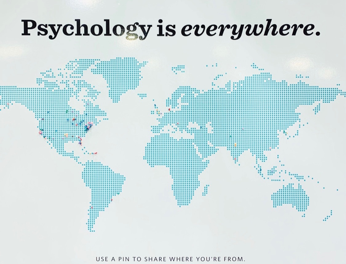 DrMaysaAkbar's tweet image. Stop by The Gathering Place at the Convention Center to pinpoint where you’re from! @APA 

#APA2022