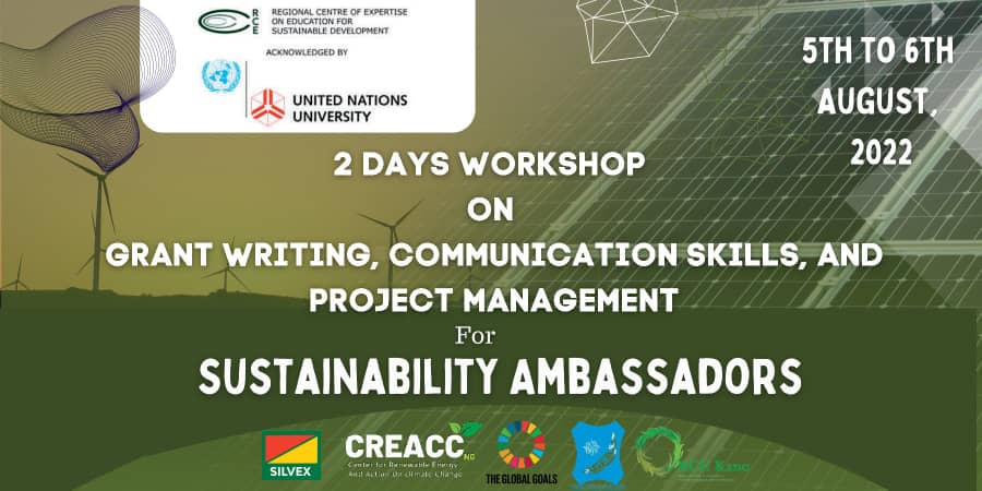 Together with our partners <a href="/RceKano/">RCE Kano</a> and <a href="/BUK_Nigeria/">Bayero University Kano</a> we are building capacities of our youth #sustainabilityambassadors on Proposal Writing, Communication Skills and Project Management. From the 5th to 6th Aug 2022 in Kano. <a href="/UNUIAS/">UN University – IAS</a> <a href="/RCEYouthAfrica/">AFRICA RCEYouth Netw</a> <a href="/RCEYouthNetwork/">Global RCE Youth Network</a> #SDGs #youth