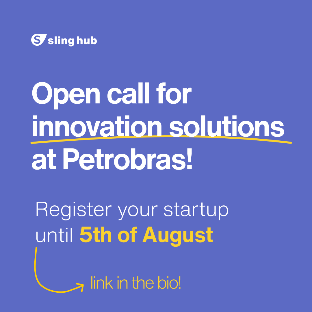 SlingHub's tweet photo. Startups, o papo é com vocês: estão prontos para solucionar desafios de grandes corporações? Conheça a plataforma de desafios da Sling Hub e desenvolva soluções para a Petrobrás: https://t.co/pM0dL0QrUr https://t.co/YwW6o53TxZ