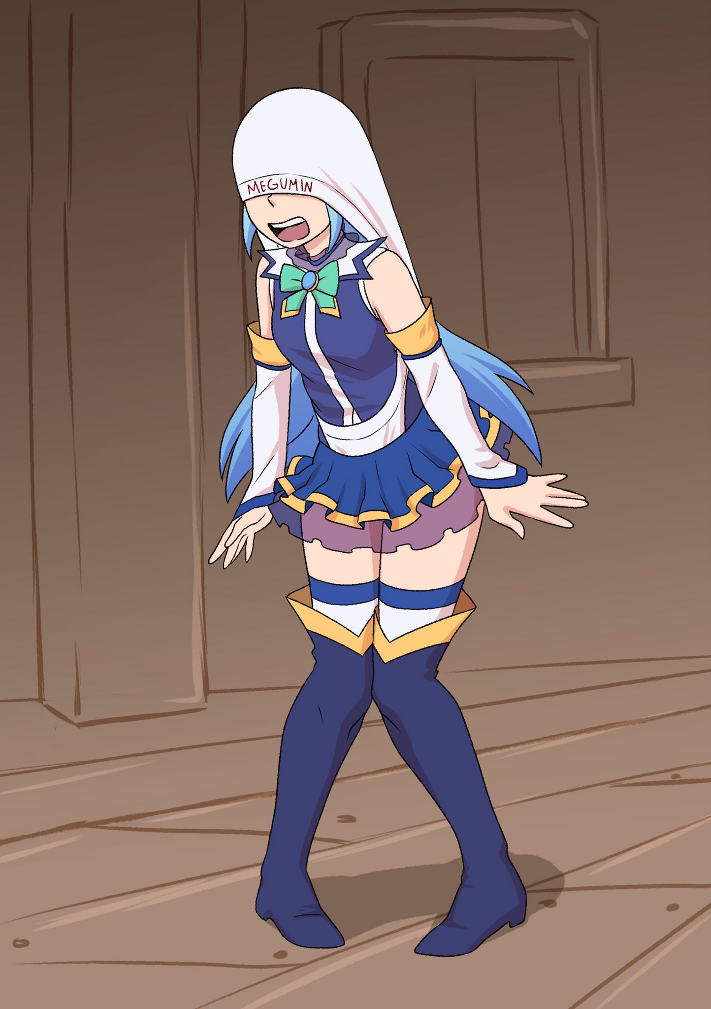 Wazacaka on X: Megumin: Hey thats my underwear >:((( Aqua: N-no its  mine! I-I just mistype the name >~< Thanks @canecoffy for this awesome draw  t.coH0bkhBDfko  X