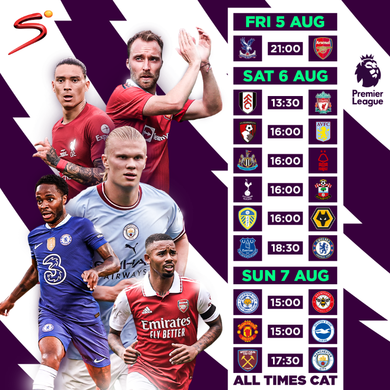 SuperSportTV's tweet photo. The opening weekend of the Premier League 🍽️