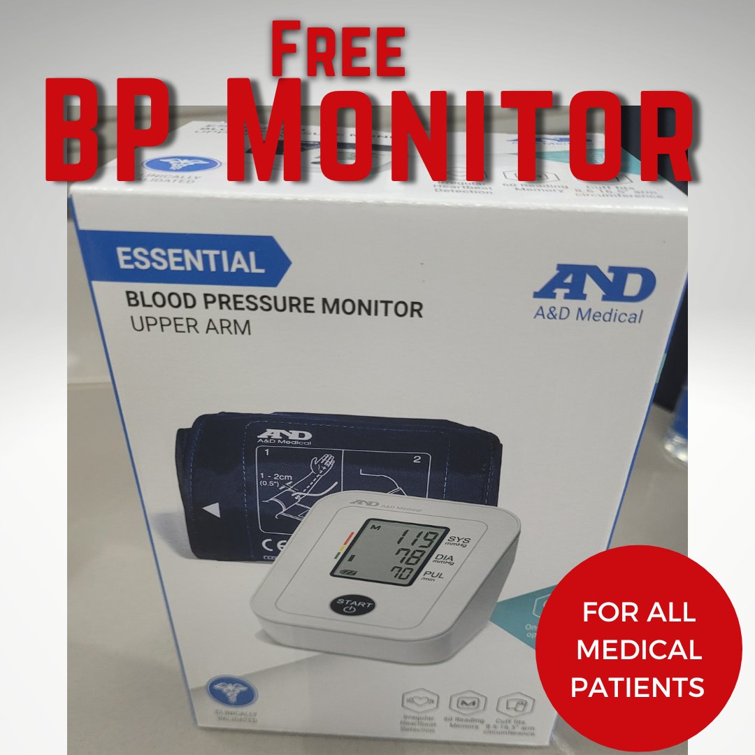 HaigPharmacy's tweet photo. Free Blood Pressure Monitor for all our Medical Patients. #freebloodpressuremonitor https://t.co/BDLd0QXFfz