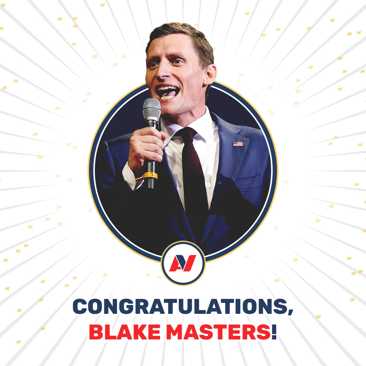 TeamAdVictory's tweet photo. Congratulations to AdVictory TV client @bgmasters and his team for a commanding victory in Arizona’s Republican Senate Primary. Looking forward to continuing this success as we take on Mark Kelly and help send Blake to Washington. https://t.co/68C5YX3Hbn