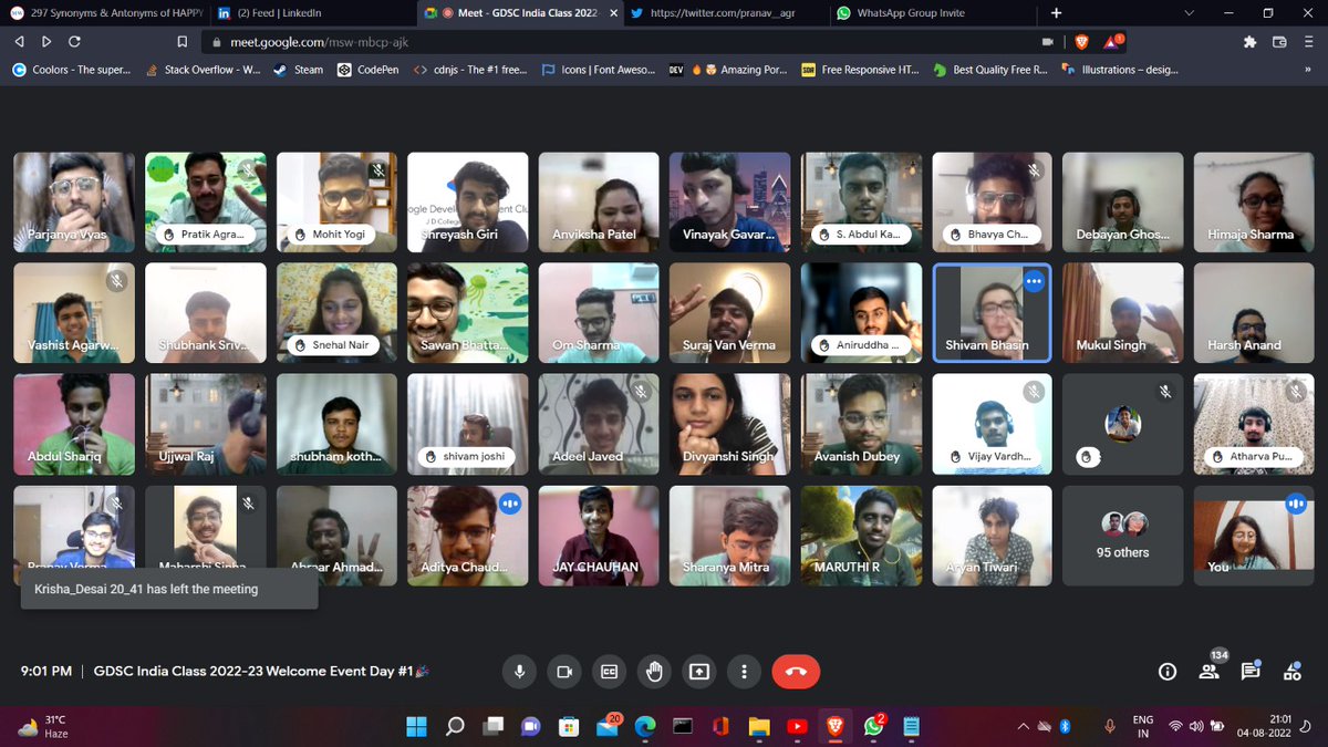rethinkwithroy's tweet image. These folks are crazzyyyyyyyy 🤌

It was a Great Event !!! 🚀
thanks 
@GoogleDevsIN
 for this ✌️❤️

  xD

#DeveloperStuedentClubs