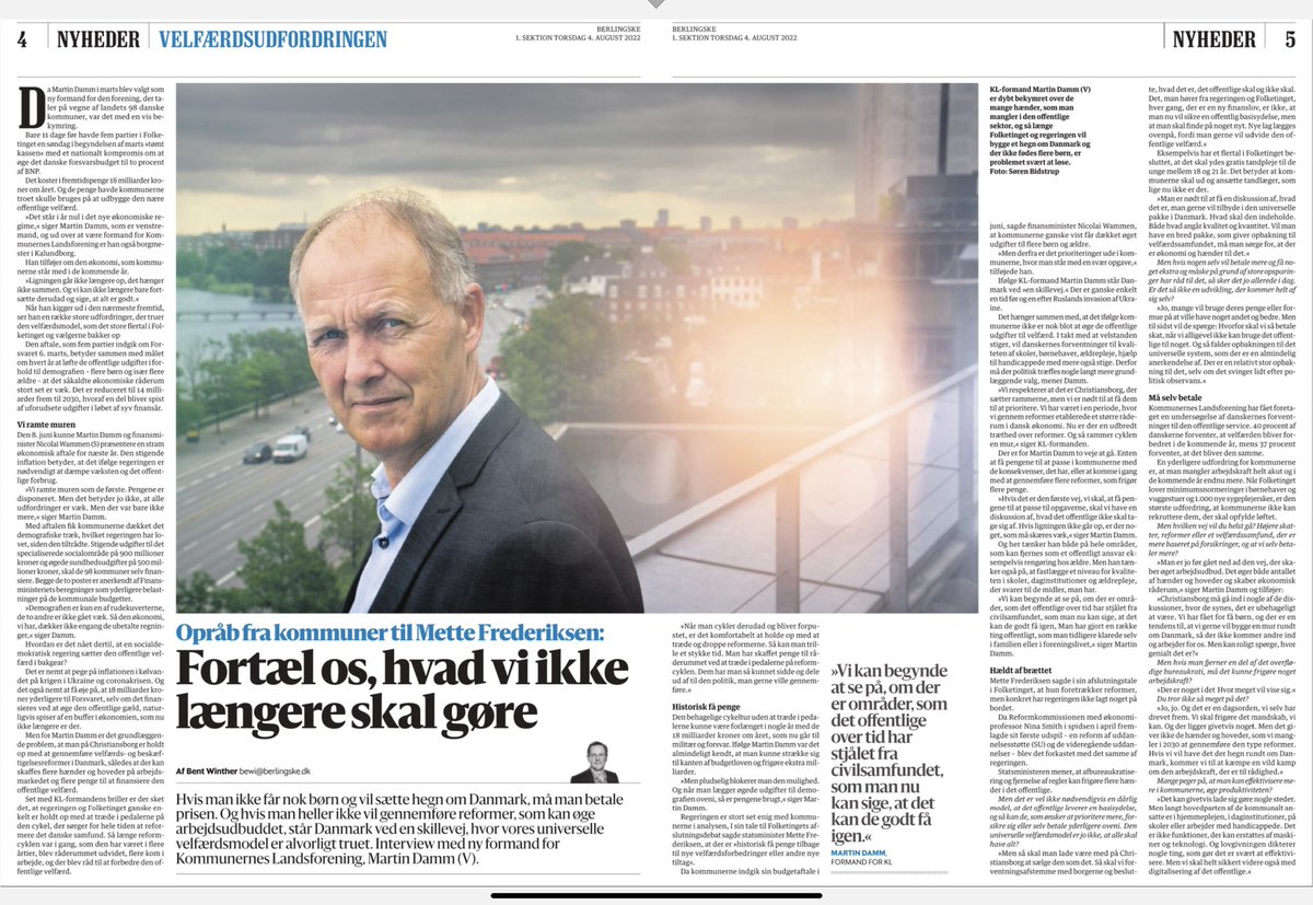 Greve kommune fik så ingen gang dækket demografien, vi skal hente de 6 millioner vi ikke fik på andre områder.. tak til <a href="/Astridkrag/">Astrid Krag</a> for mindre velfærd. #tv2 #mindrevælfærd #tvlorry #berlinske #dkpol
