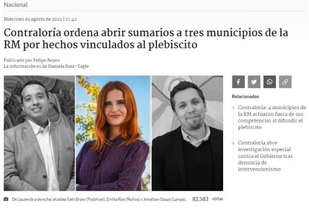 JulioMartinez_C's tweet photo. Es difícil ver a mi querida comuna de Ñuñoa y al Municipio en el que por tantos años he trabajado vista envuelta en situaciones de irregularidad por acciones de intervencionismo electoral. https://t.co/5hZwzXUu0t