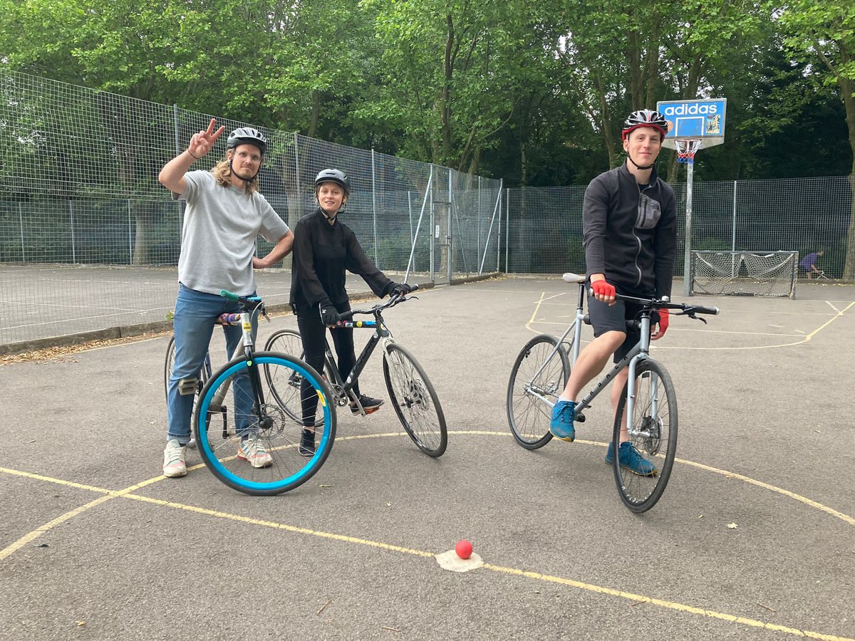 Join us tonight for our beginners session in <a href="/CotteridgePark/">Cotteridge Park</a> from 7-9pm #bikepolo #brumbikepolo