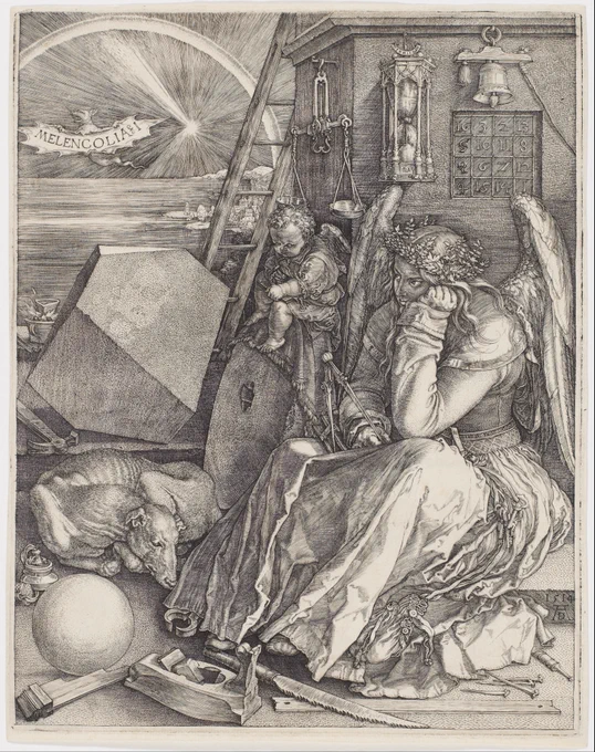 Durer's 'Melencolia I' is an image I keep returning to. https://t.co/BnOBEBLBTK 