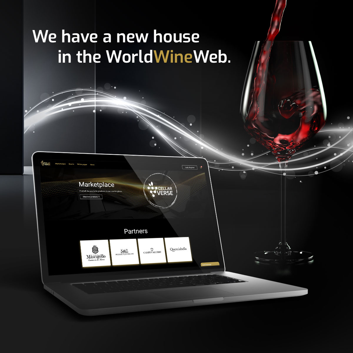 CellarVerse's tweet photo. 🏠We have a new house in the #WorldWineWeb!

Discover our brand new #Website 
👉 https://t.co/IeXBjhuPGY

#wine #nft https://t.co/t0exES67hW