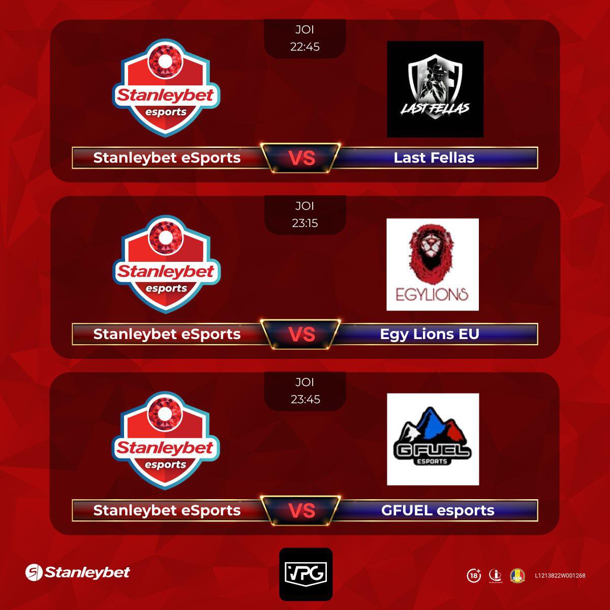 Stanley ESports (@stanleyesfifa) on Twitter photo Premier again and again!
3 tough matches waiting for us tonight. We are hungry for victory, hungry for points.
v <a href="/lastfellas/">LASTFELLAS</a> (22:45)
v @egylionseu (23:15)
v <a href="/GFUELesports/">G FUELยฎ Gaming</a> (23:45)
<a href="/OfficialVPG/">Virtual Pro Gaming</a> <a href="/VPGPremier/">VPG Esports Premier</a> Premier again and again!
3 tough matches waiting for us tonight. We are hungry for victory, hungry for points.
v <a href="/lastfellas/">LASTFELLAS</a> (22:45)
v @egylionseu (23:15)
v <a href="/GFUELesports/">G FUELยฎ Gaming</a> (23:45)
<a href="/OfficialVPG/">Virtual Pro Gaming</a> <a href="/VPGPremier/">VPG Esports Premier</a>