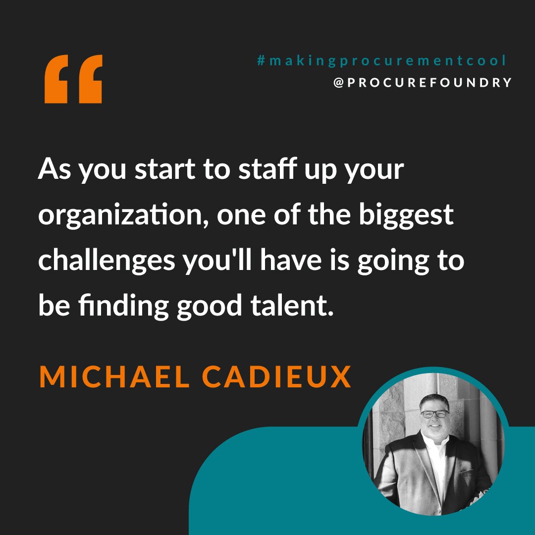 procurefoundry's tweet photo. It’s paramount that you analyze your team and hire for your weak points. 💡
One of the biggest challenges you'll have is going to be finding good #talent. What is your strategy for finding and attracting good talent?
#makingprocurementcool #procurement https://t.co/P5NJKcMVfc