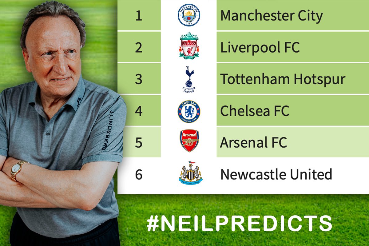 warnockofficial's tweet photo. I think it will be more competitive this year but still see #mancity ending up on top. Don’t feel so optimistic about the other side of Manchester. @ManCity @LFC @SpursOfficial @ChelseaFC @Arsenal @NUFC @ManUtd #PremiereLeague #football #predictions https://t.co/NMBjI4pFHv