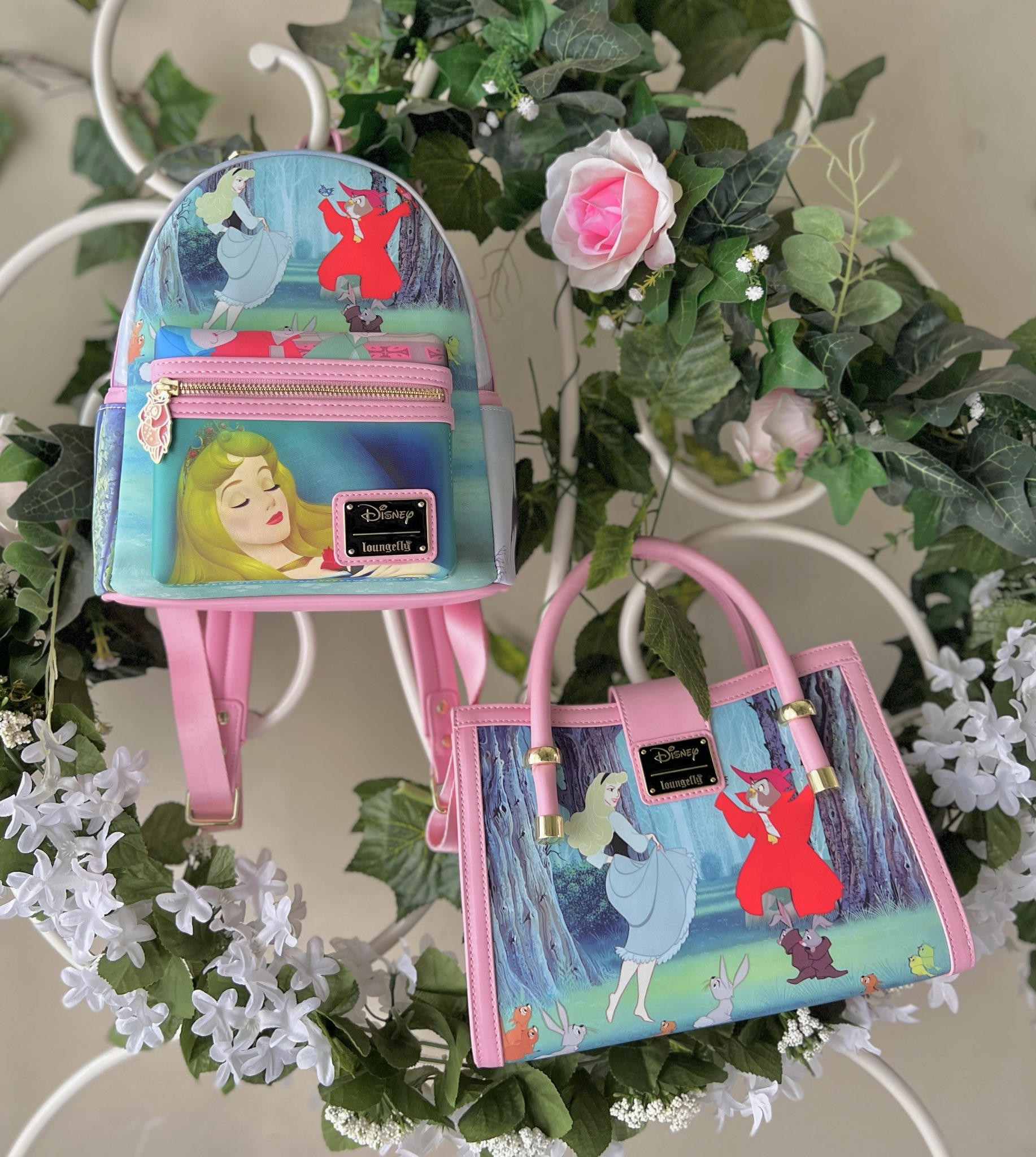 Loungefly Disney Mini Backpack, Princess Aurora, Sleeping Beauty