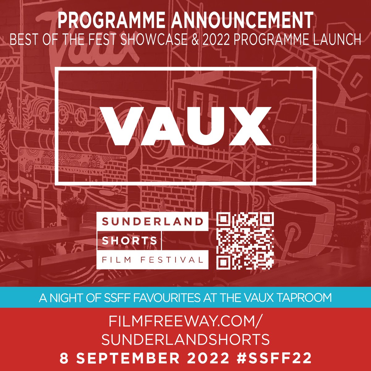 🍻 On September 8th we'll be at The @VauxBrewery Taproom to announce our full 2022 festival line-up &amp; celebrate with a pay-what-you-feel Best of the Fest screening!

Ticket details coming soon 🎟️ Submit your films @ Filmfreeway.com/SunderlandShor…