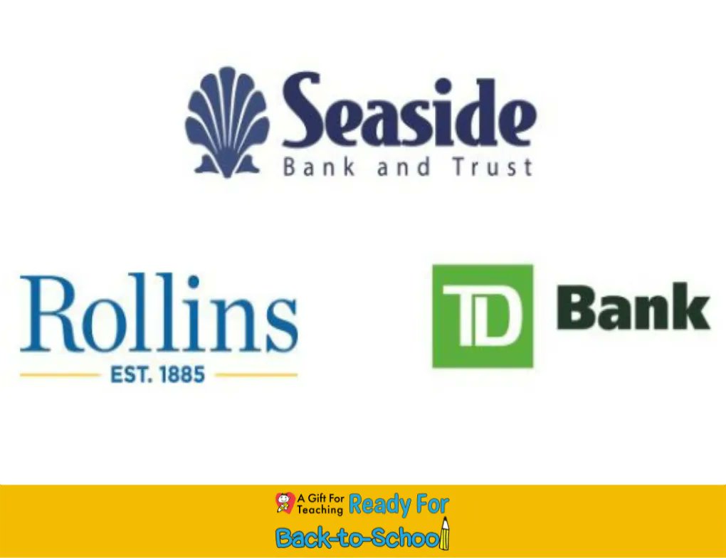 agift4teaching's tweet photo. We are so grateful for our #ReadyForBackToSchool Confidence Builder supporters Seaside Bank and Trust, @rollinscollege and @TDBank_US. Thanks to your support, students can start the year off confident and ready to learn. https://t.co/ArYFUudqA3