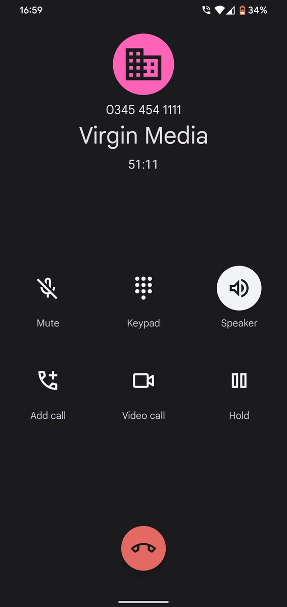 DaceyM82's tweet photo. @virginmedia useless yet again. Almost an hour on hold so far. How is this acceptable??? https://t.co/ssQFmLfc8f