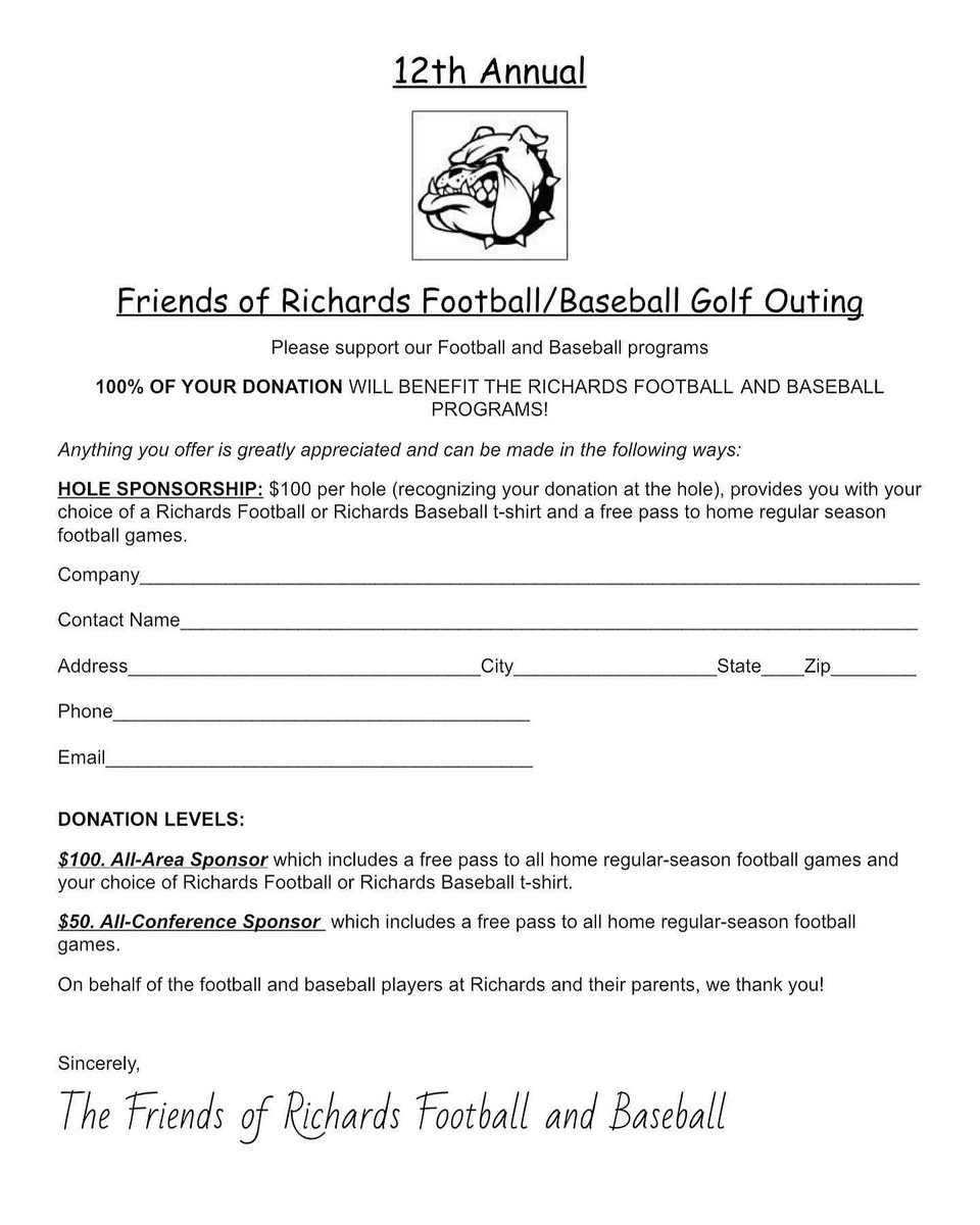 WebbChevy's tweet photo. Webb Chevy Oak Lawn is a proud sponsor of the Friends of Richards Football &amp; Baseball 12th annual Golf Outing! Open bar, dinner party, auction, and a fun round of golf. Registration info below. Visit https://t.co/7XXcueRdfT for more info! ⛳
#WebbChevy @HLRBaseball @HLR_FOOTBALL https://t.co/TgFQmPtRcN