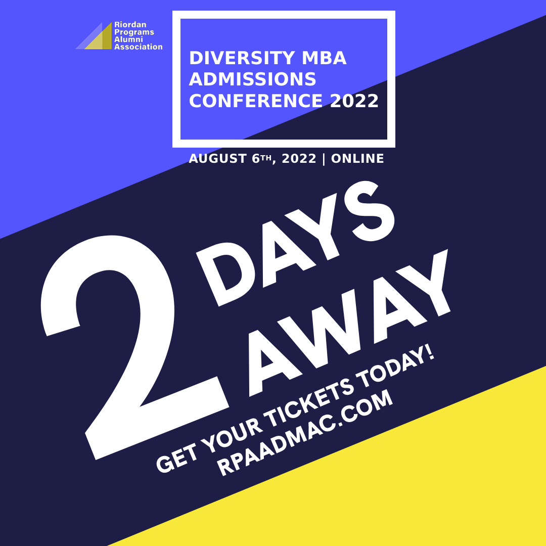RPAA's tweet photo. Two days until #DMAC2022! We’ll be hosting some of the top MBA programs in the country at this year’s virtual event. See who will be attending: https://t.co/6VBkgujQ3S https://t.co/jOVy4dwuH9